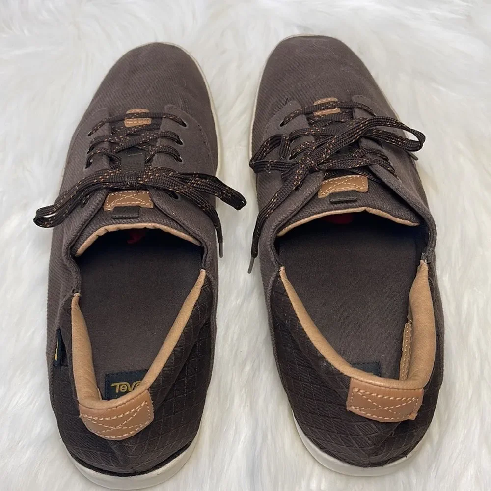 Teva Sterling Brown Casual Lace Up‎ Sneakers Sz 14